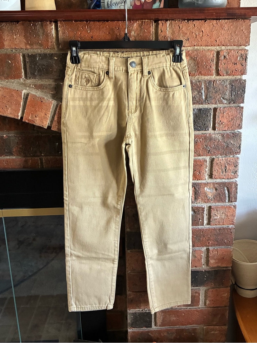 Boys U.S. Polo Assn Khaki Jeans